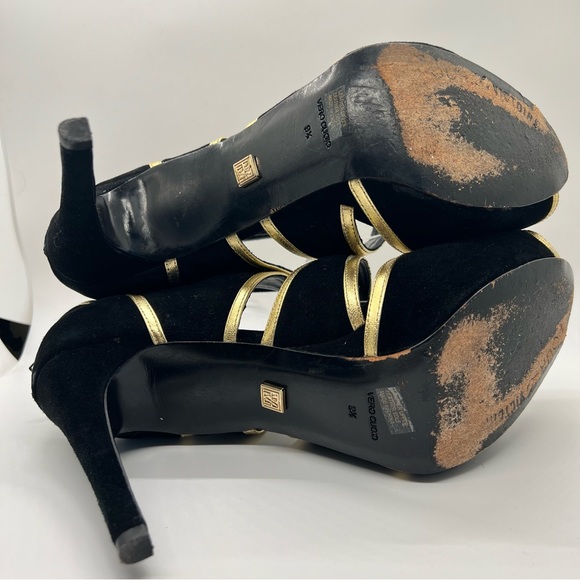 Y2K POUR LA VICTOIRE suede platform stiletto heels SHOES - Picture 6 of 7